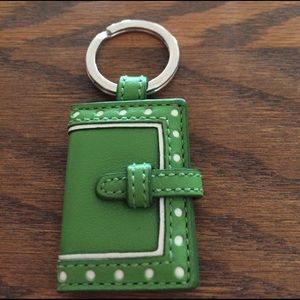 Coach green key chain