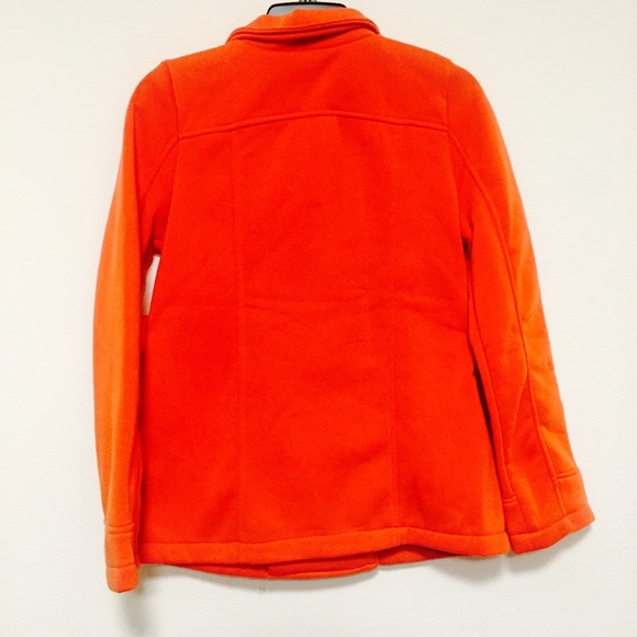 Orange color fleeced jacket - Picture 3 of 4