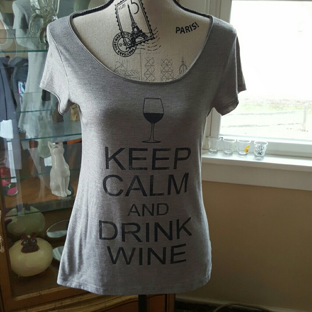 Keep calm and drink wine T