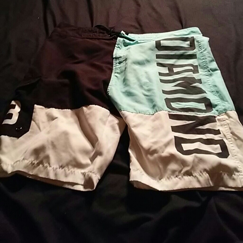 Diamond swim trunks