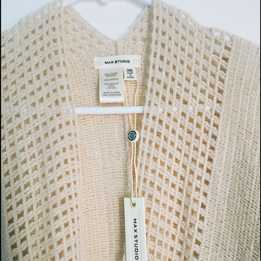 Max Studio tan shawl/wrap