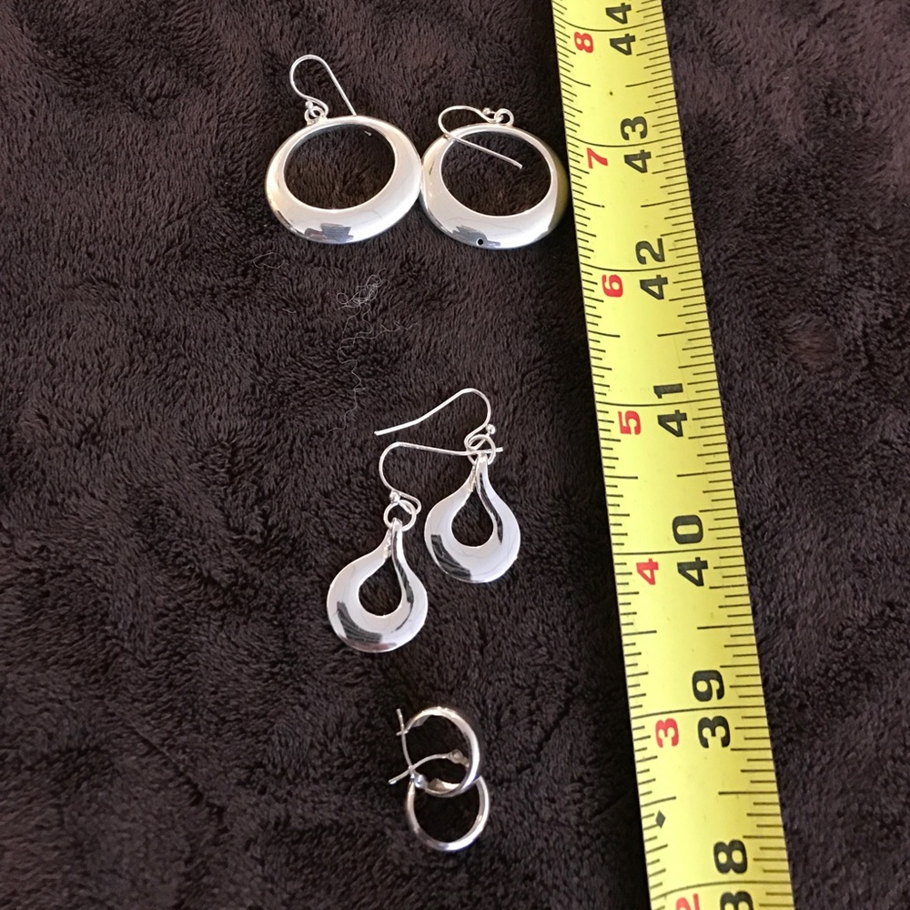 Silver earrings