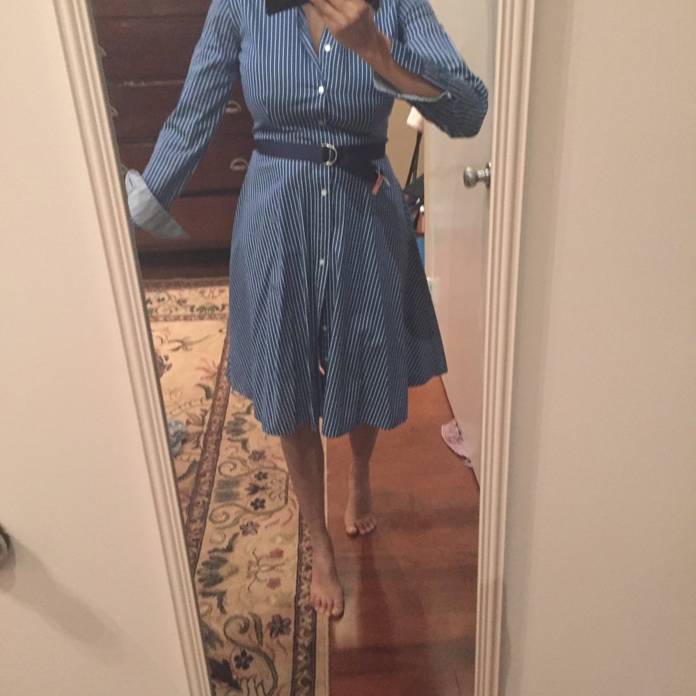 Ralph Lauren blue striped Shirt Dress