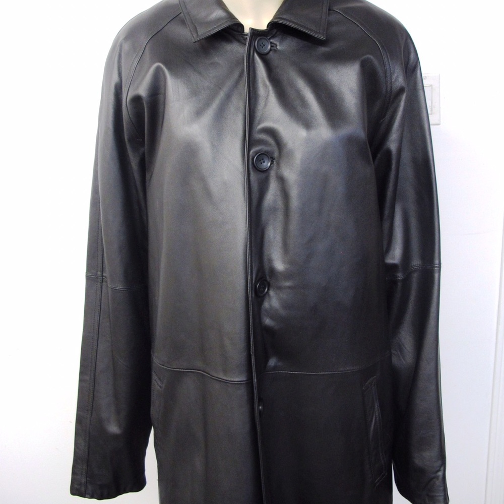 Danier Black Leather Long Duster