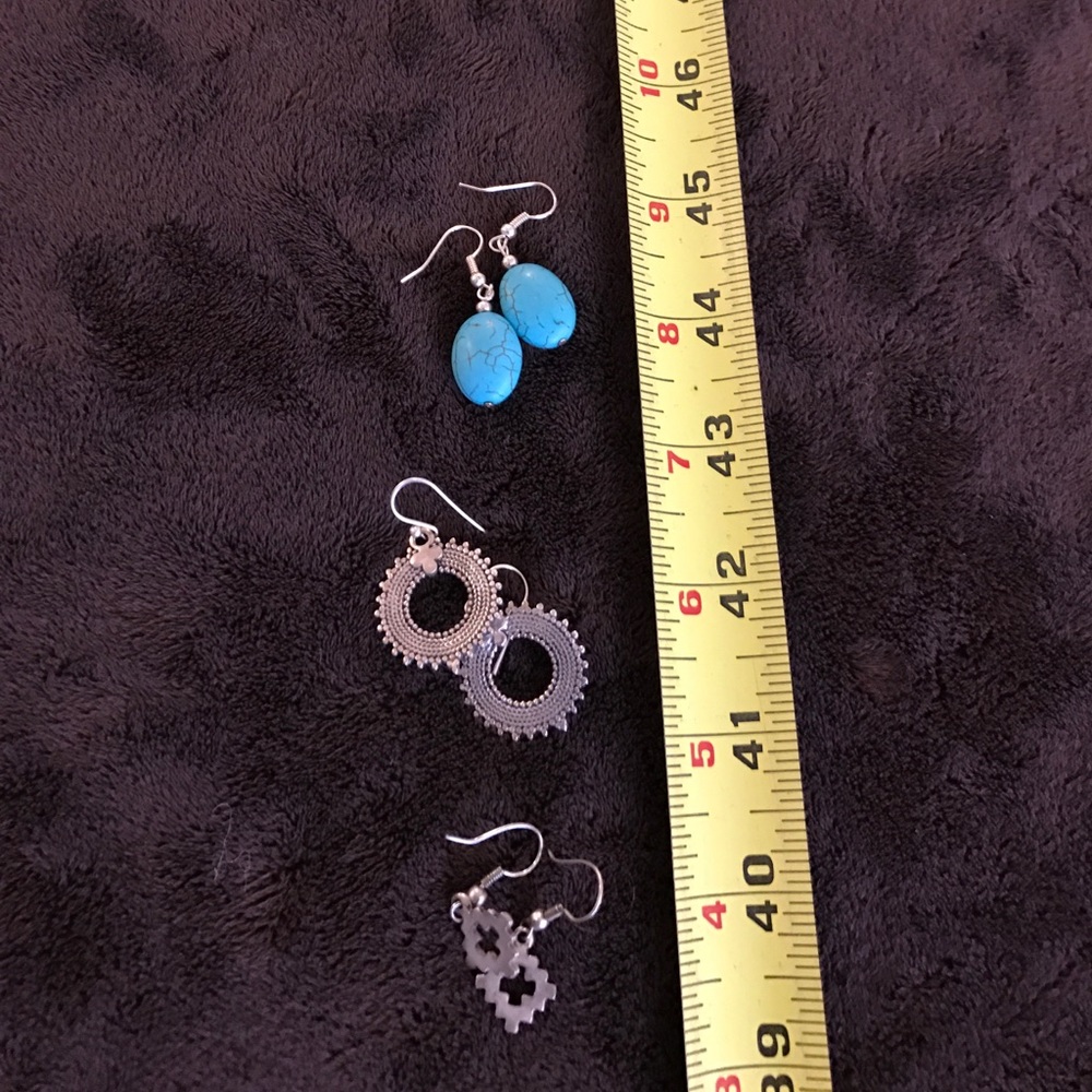 Silver and turquoise earrings
