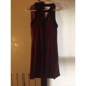 Maroon party dress