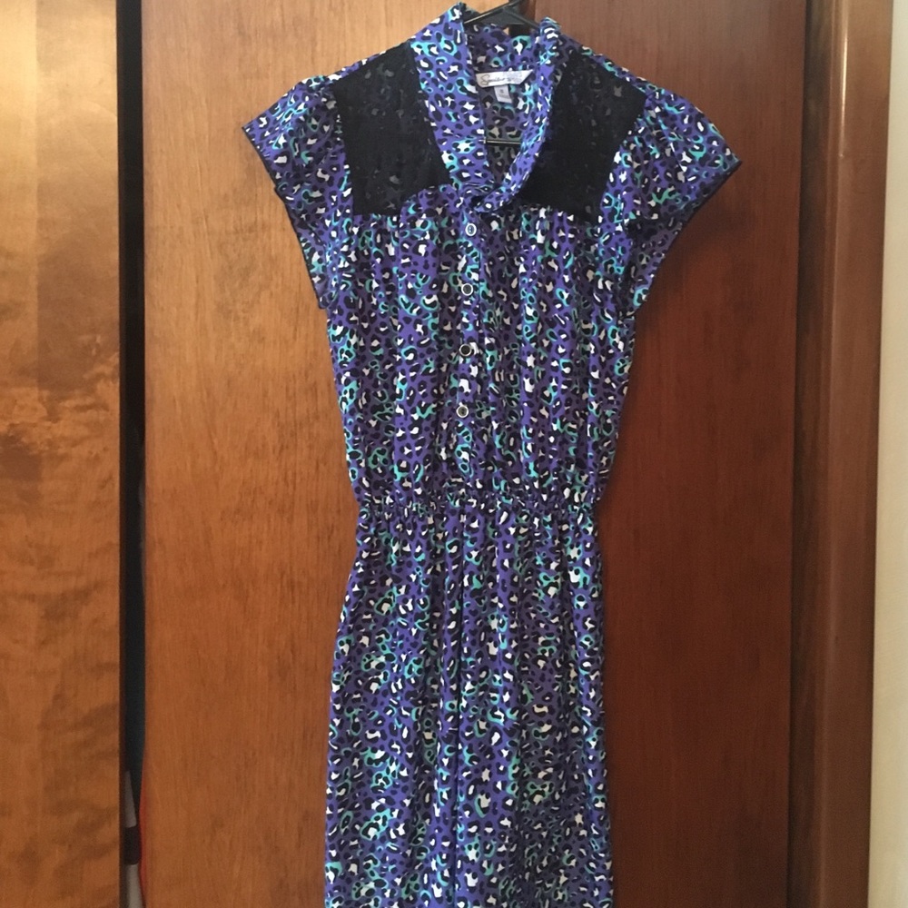 Fun Leopard dress. Size S. Only worn once!! - Picture 2 of 3