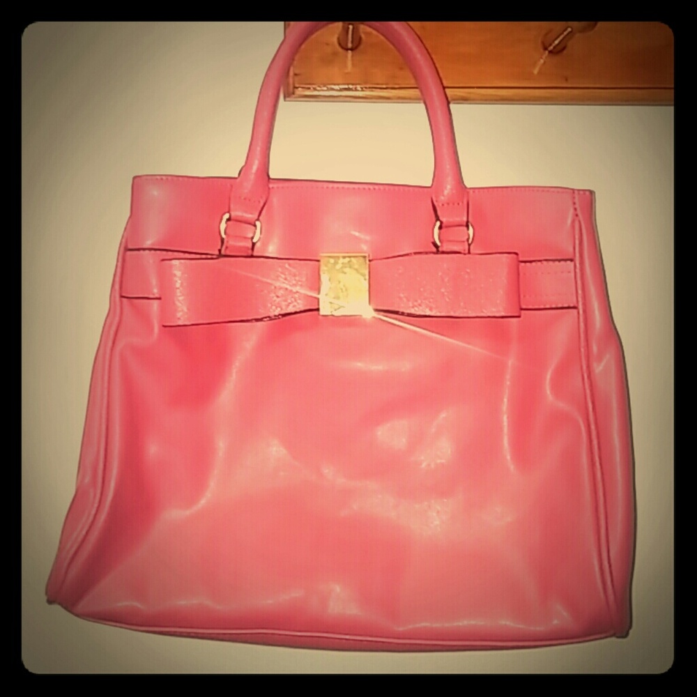 Merona pink bow purse