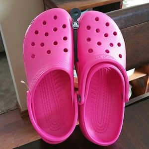 New Pink Crocs size 11 womens