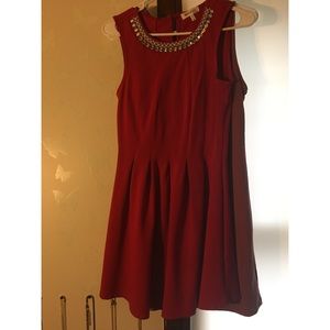 Red party dress