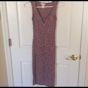 Burgundy marbled midi dress