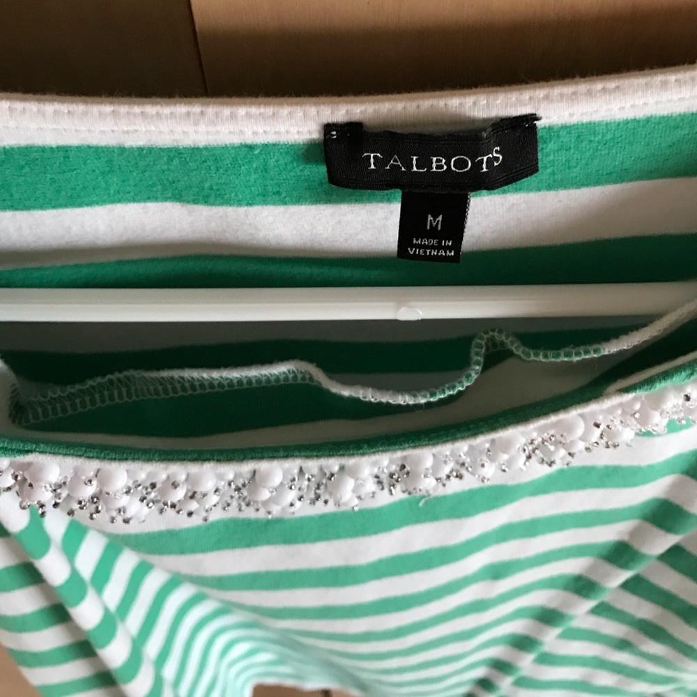 Talbots Striped Top - Picture 3 of 3