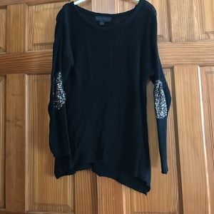 Sequin Elbow Sweater