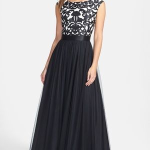 Aidan Mattox formal black dress