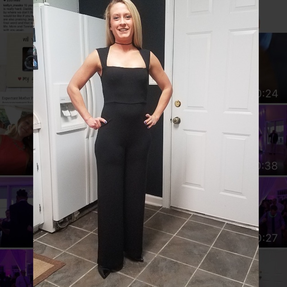 Sexy black jumpsuit by Lulus