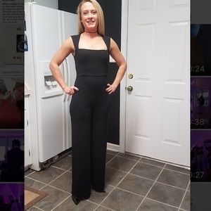 Sexy black jumpsuit by Lulus