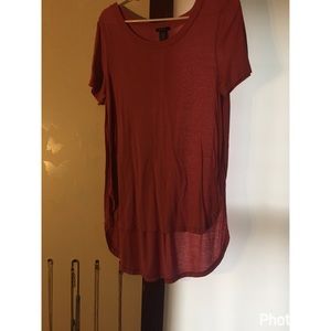 Pink low to high shirt