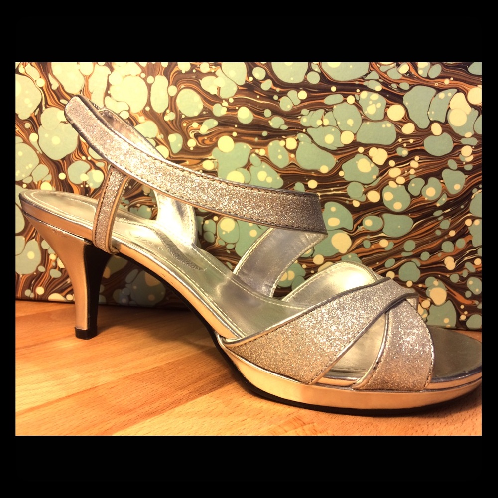 Nina silver heels