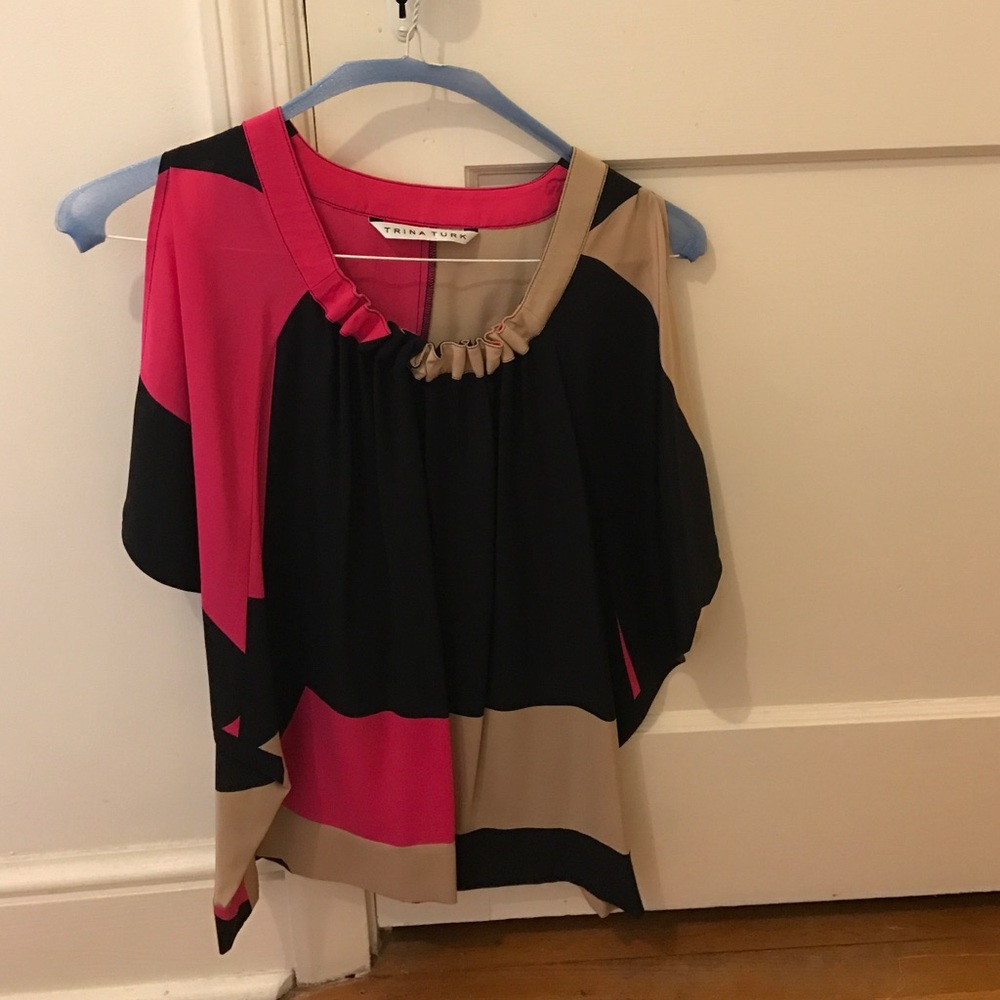 Trina Turk size medium silk blouse