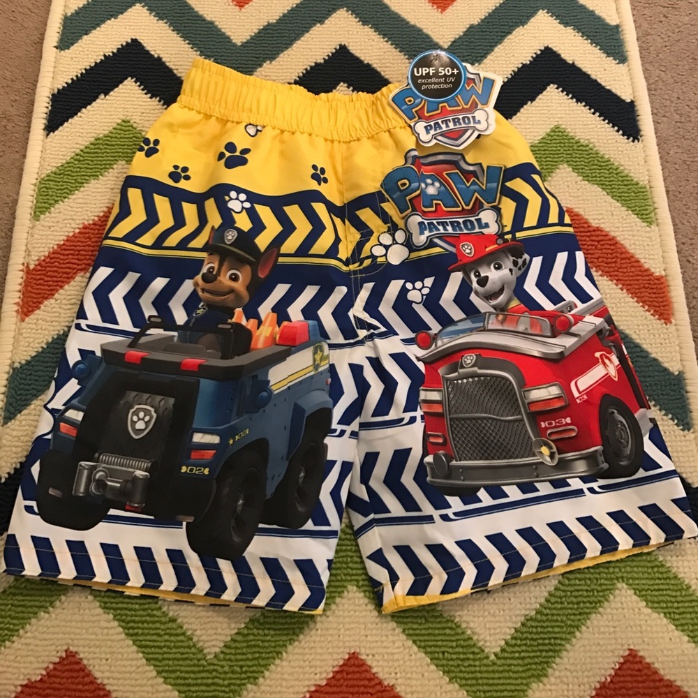 NWT size 5 Paw Patrol Swimming Trunks 💙