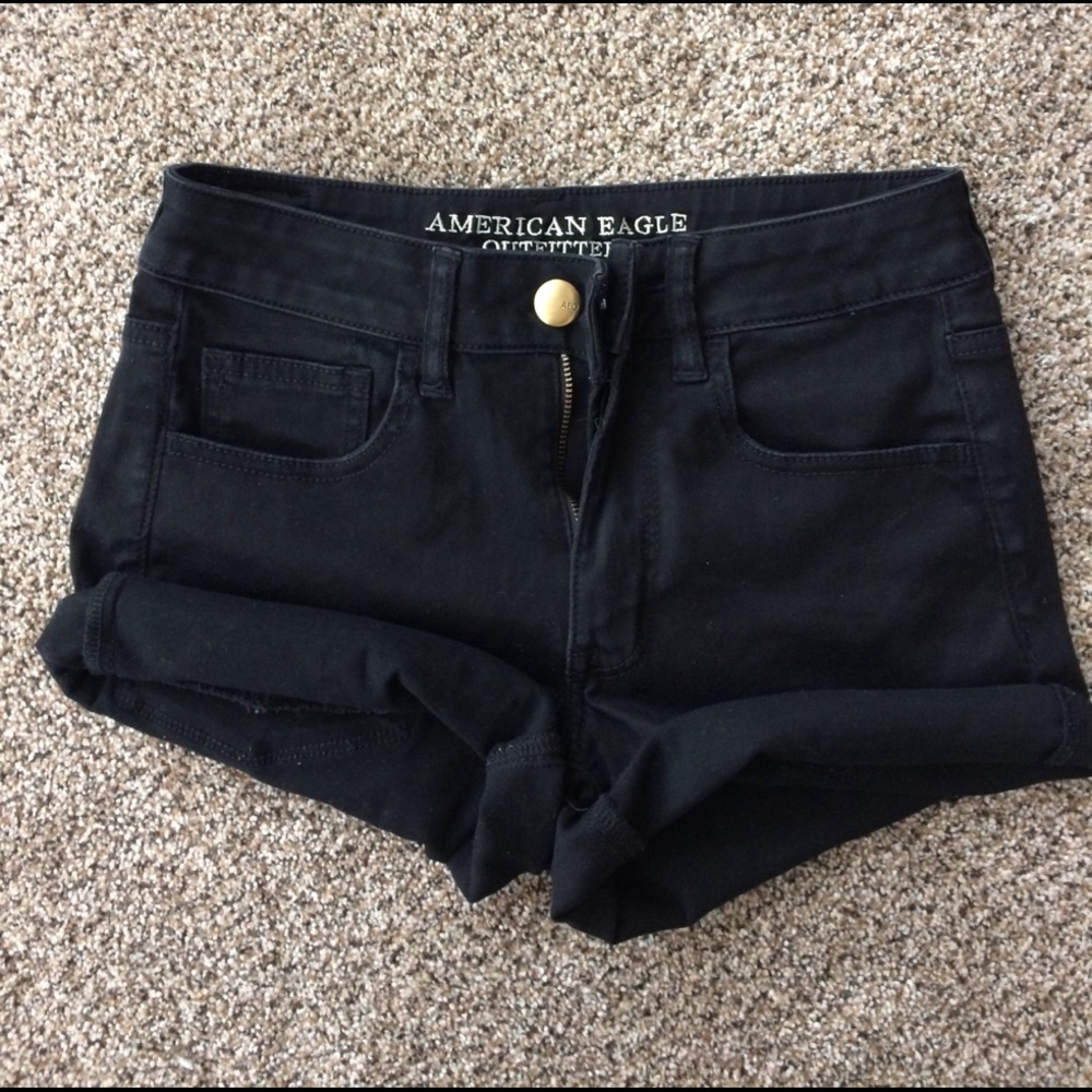 Black American eagle shorts
