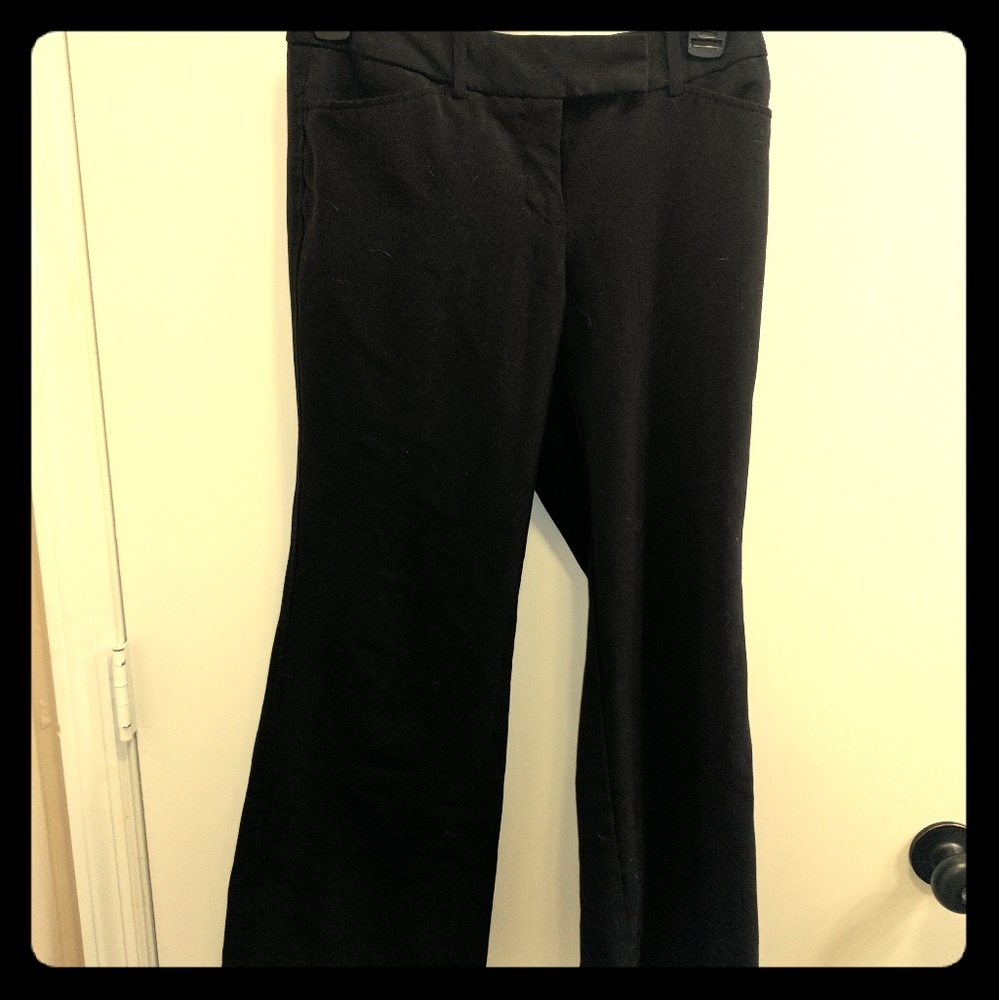 Black Petite Womens Dress Pants