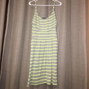 AB Studio, XL dress.Gray with safety yellow stripe