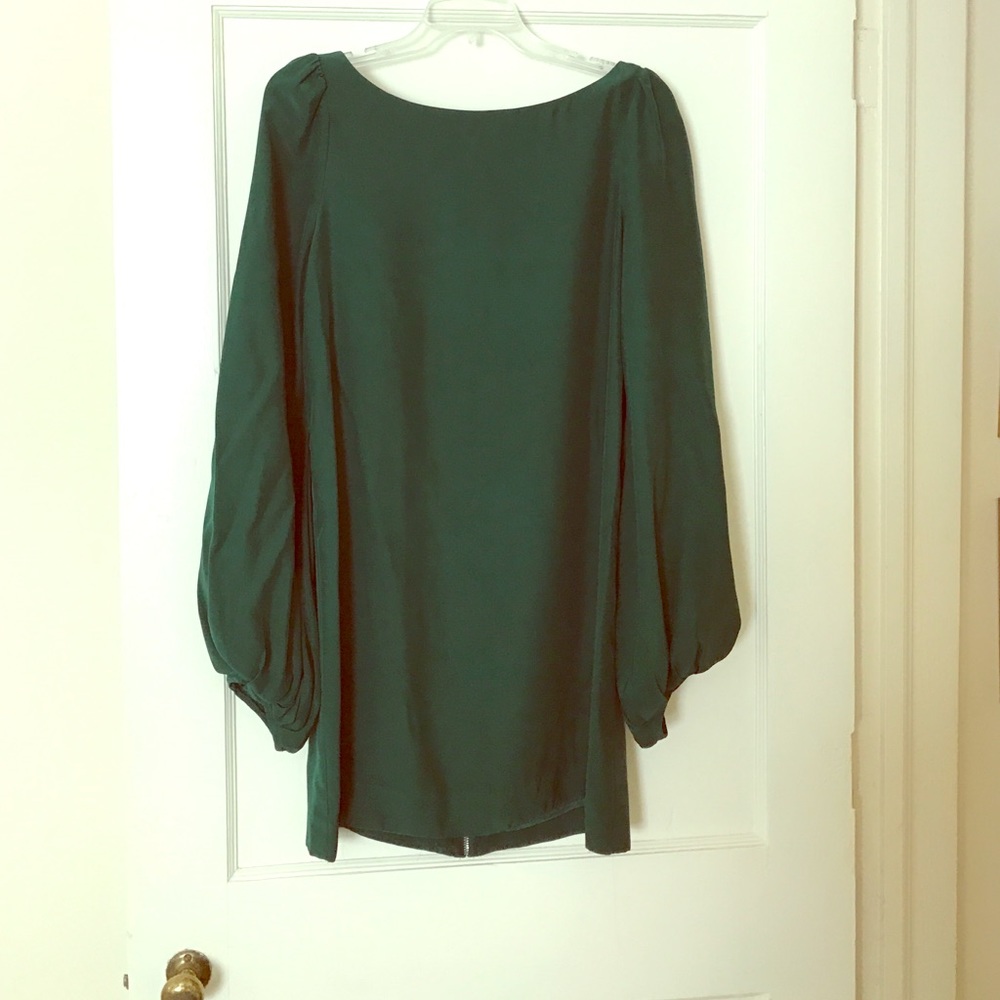 Emerald green cocktail dress