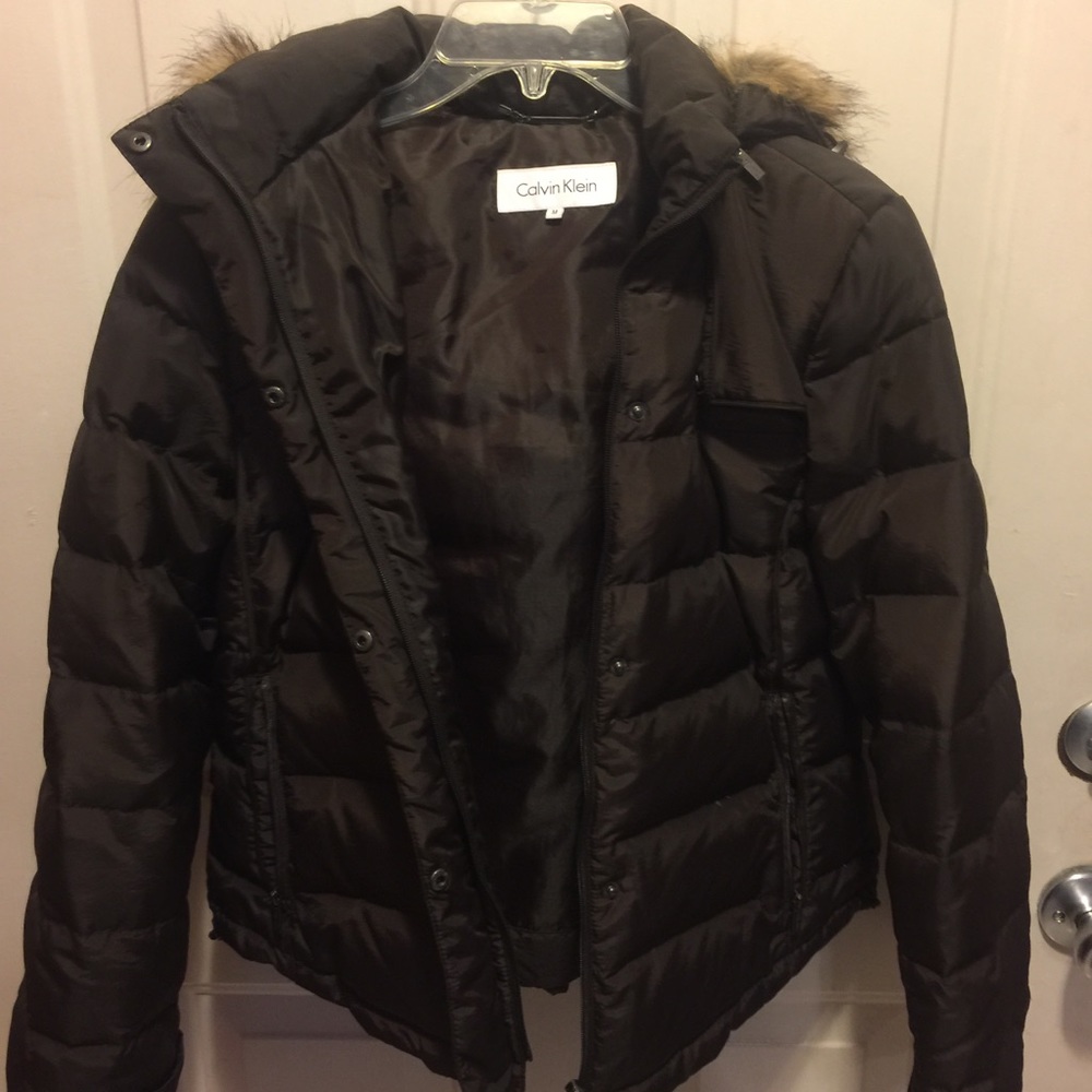 Calvin Klein puffer jacket - brown