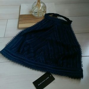 Lace Halter Backless Bralette - NWT