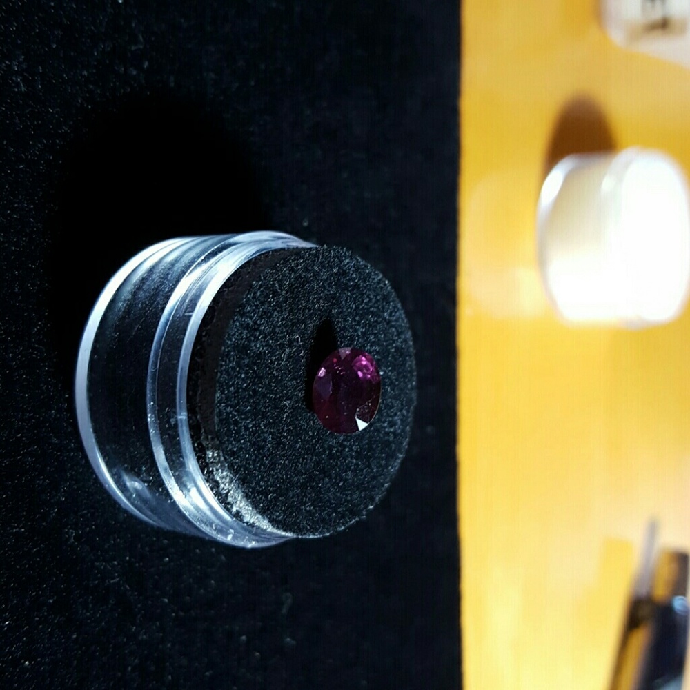Natural Rare Oval Cut Raspberry Rhodolite Garnet