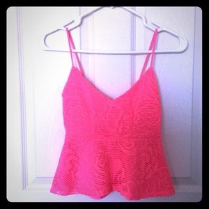 NWOT Beautiful Charlotte Russe Peplum Tank