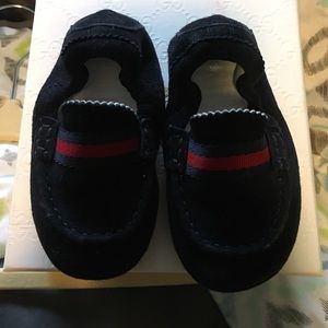 "Authentic" Navy blue Gucci driver loafers