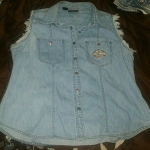 Harley Davidson Denim Vest