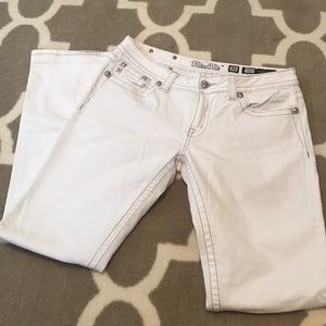 Miss Me white boot cut jeans