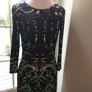 Ali Ro Printed Shift Jersey Dress in Size 0