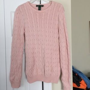Size M Ralph Lauren sweater.  Pretty pink color!