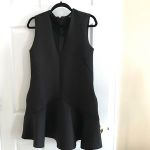 ASOS Bonded V-Neck Shift Dress