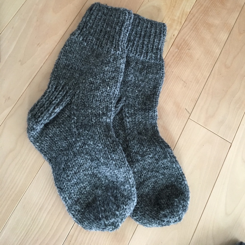 Hand Knit Socks.