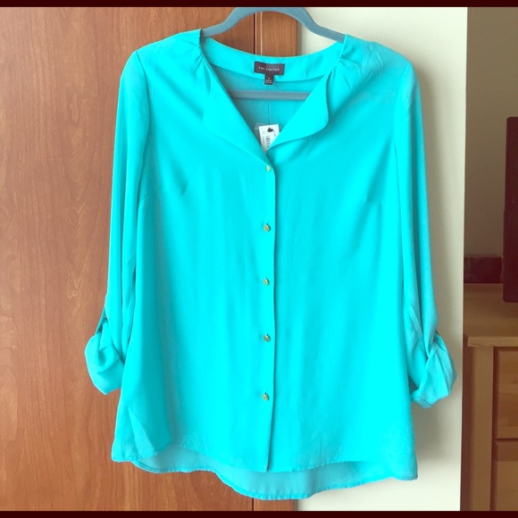 The Limited Tops - Gorgeous Teal Blouse