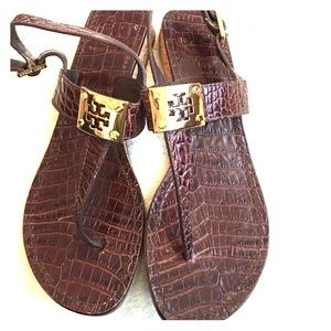 Tory Burch sandal with small wedge size 7.5