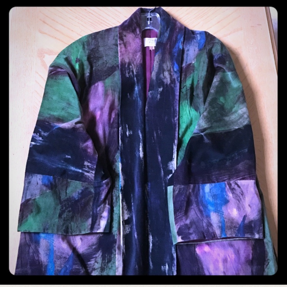 Zonda Nellis 100% SILK multicolored jacket