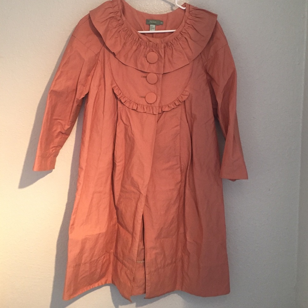 Peachy trench coat