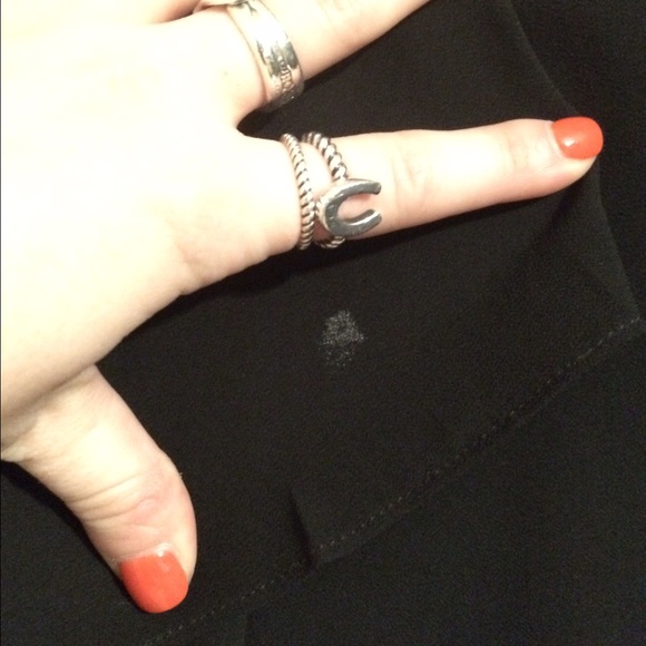 🎉FLASH SALE🎉 black and gold v neck tunic - Picture 4 of 4