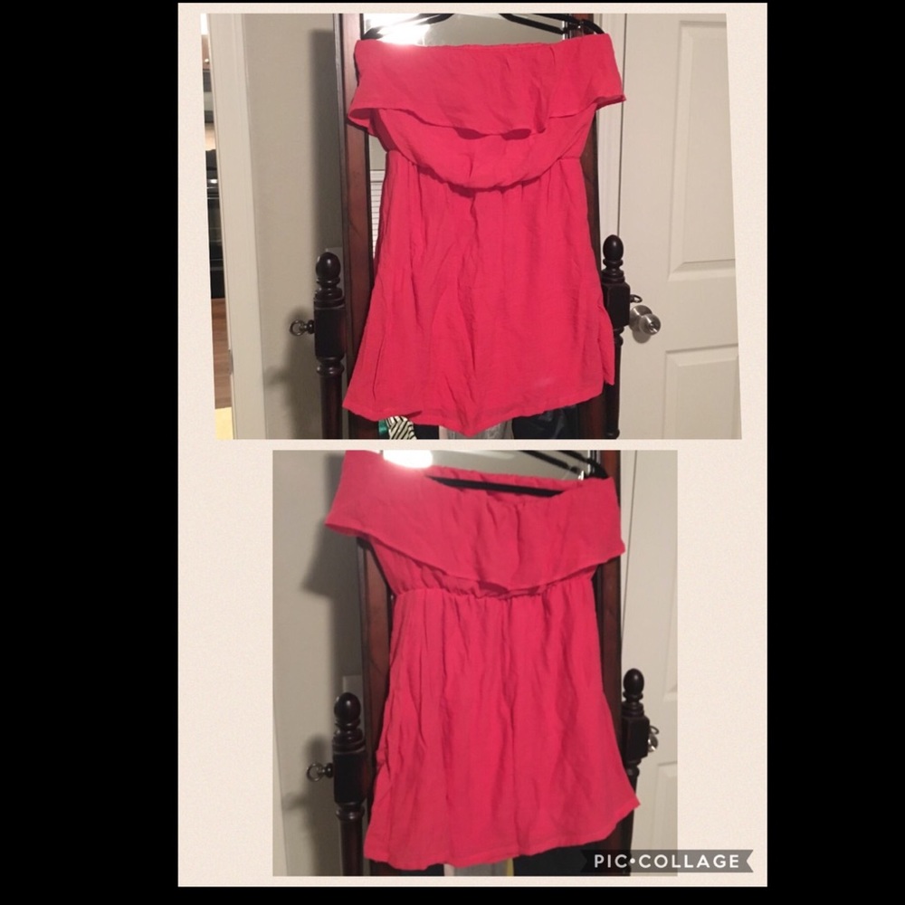 Pink Strapless Dress