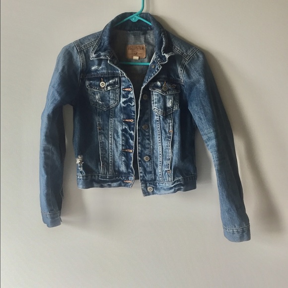 Hollister Jackets & Blazers - Hollister distressed denim jacket