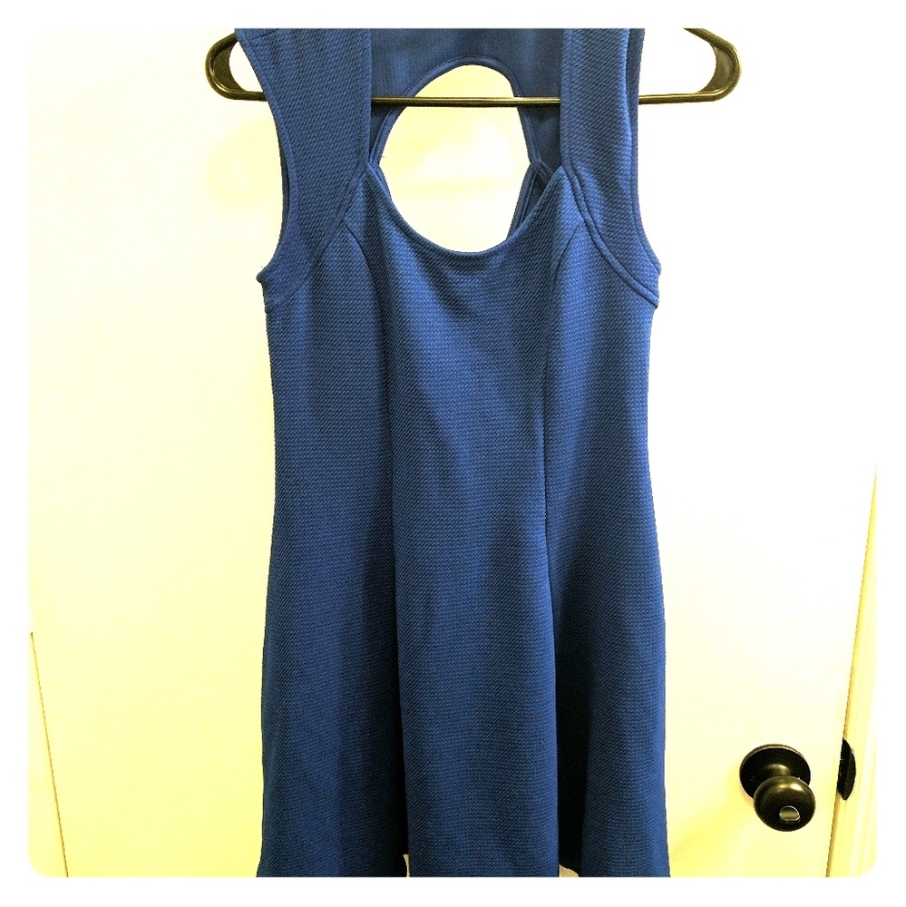 Forever 21 Blue Cut Out Dress