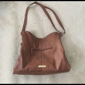 Steve Madden cognac shoulder bag