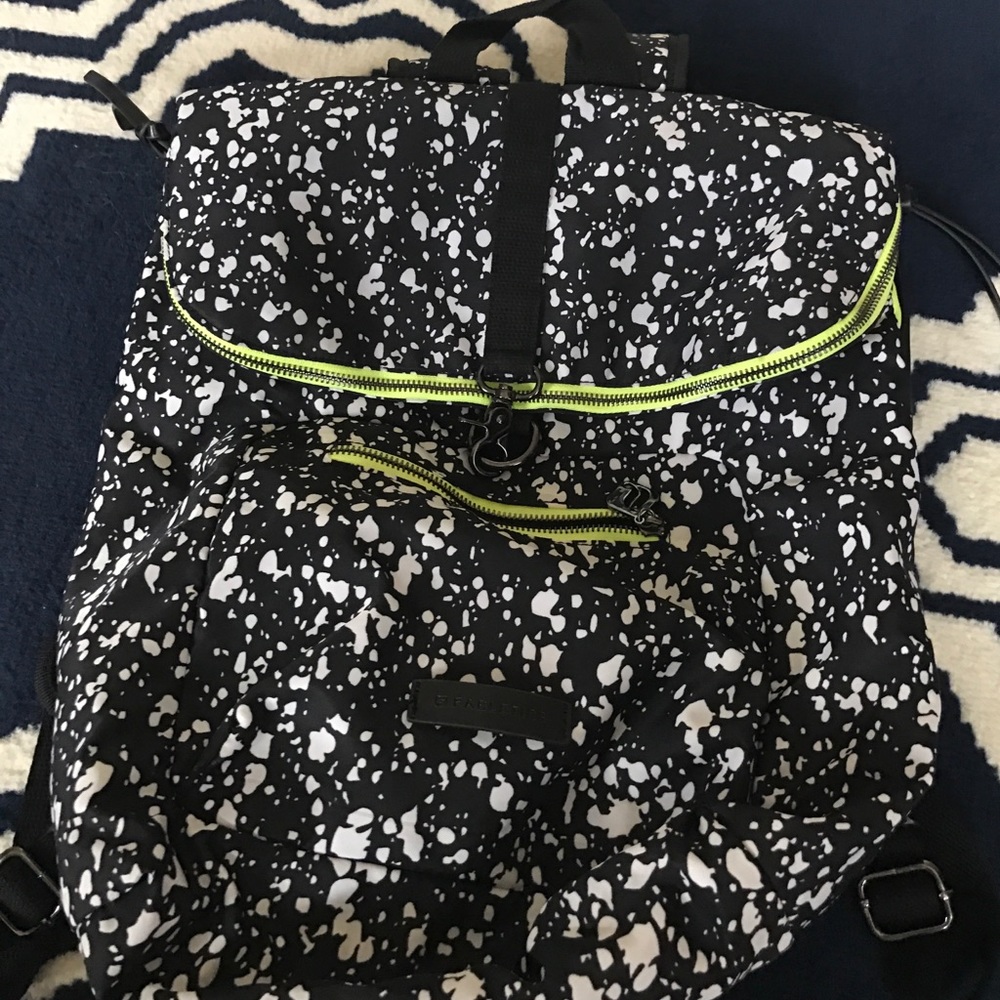 Black and white athletic waterproof bag