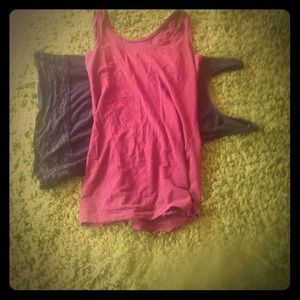 Tanks Size Small Black and Maroon